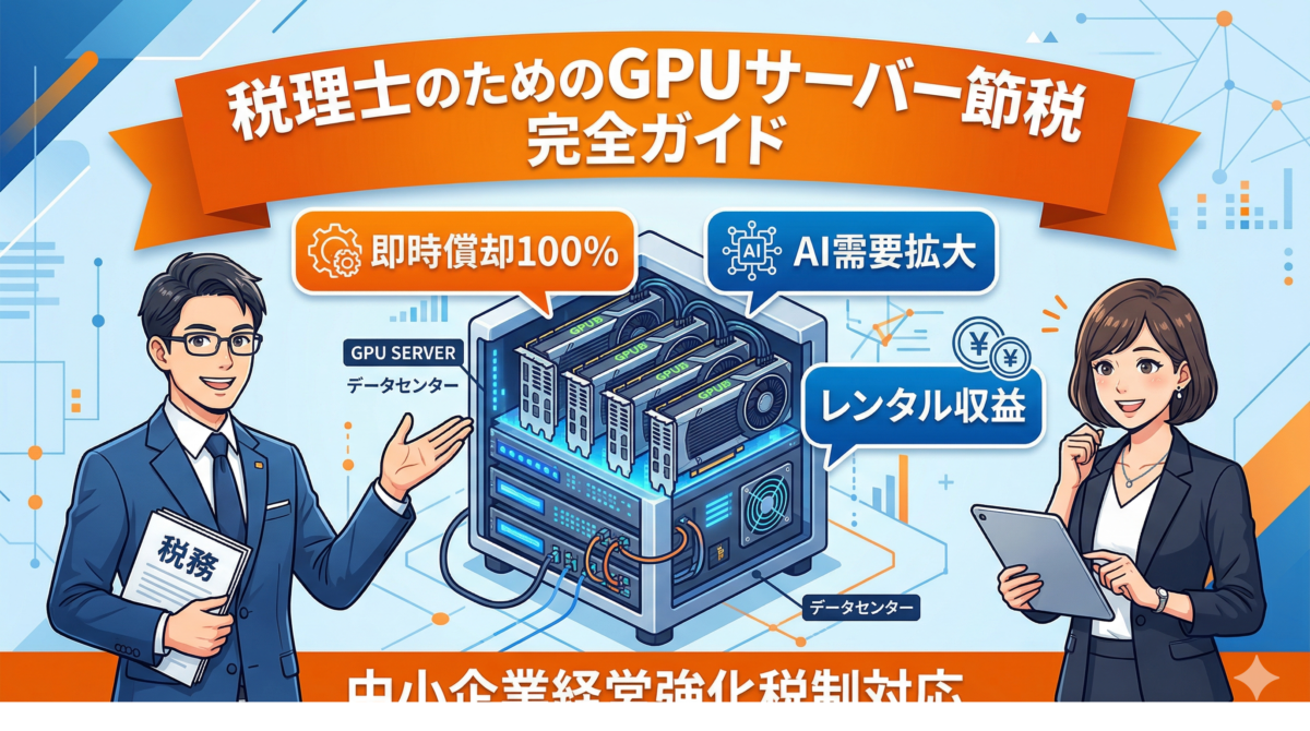 税理士のためのGPUサーバー節税 完全ガイド｜アイキャッチ画像