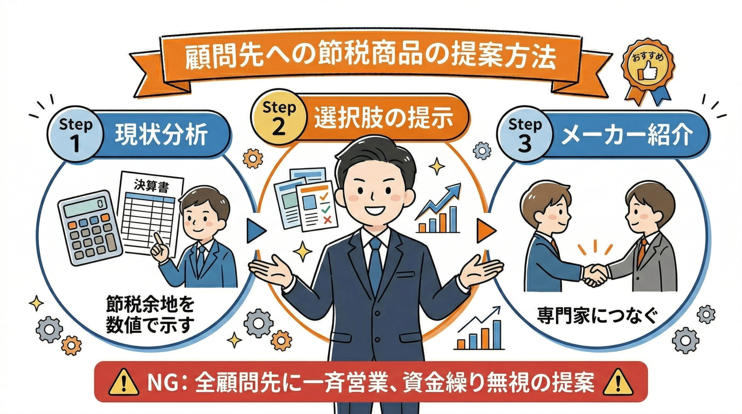 顧問先への節税商品の提案方法