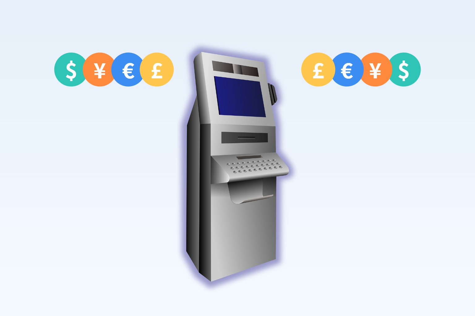 外貨両替機の実機外観