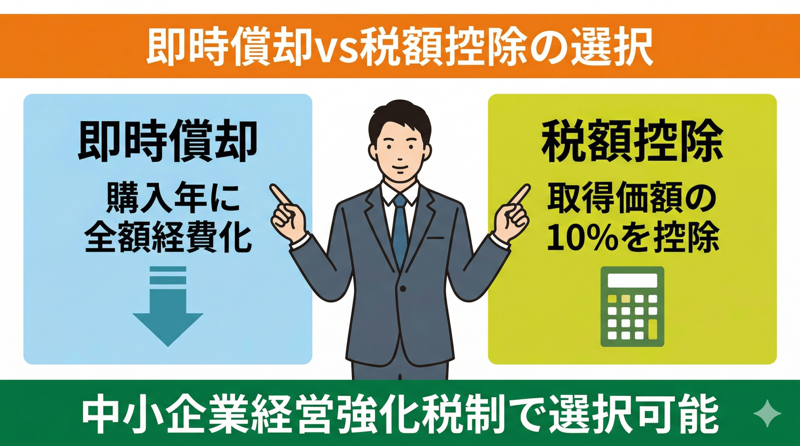 中小企業経営強化税制によるGPUサーバーの即時償却と税額控除の選択