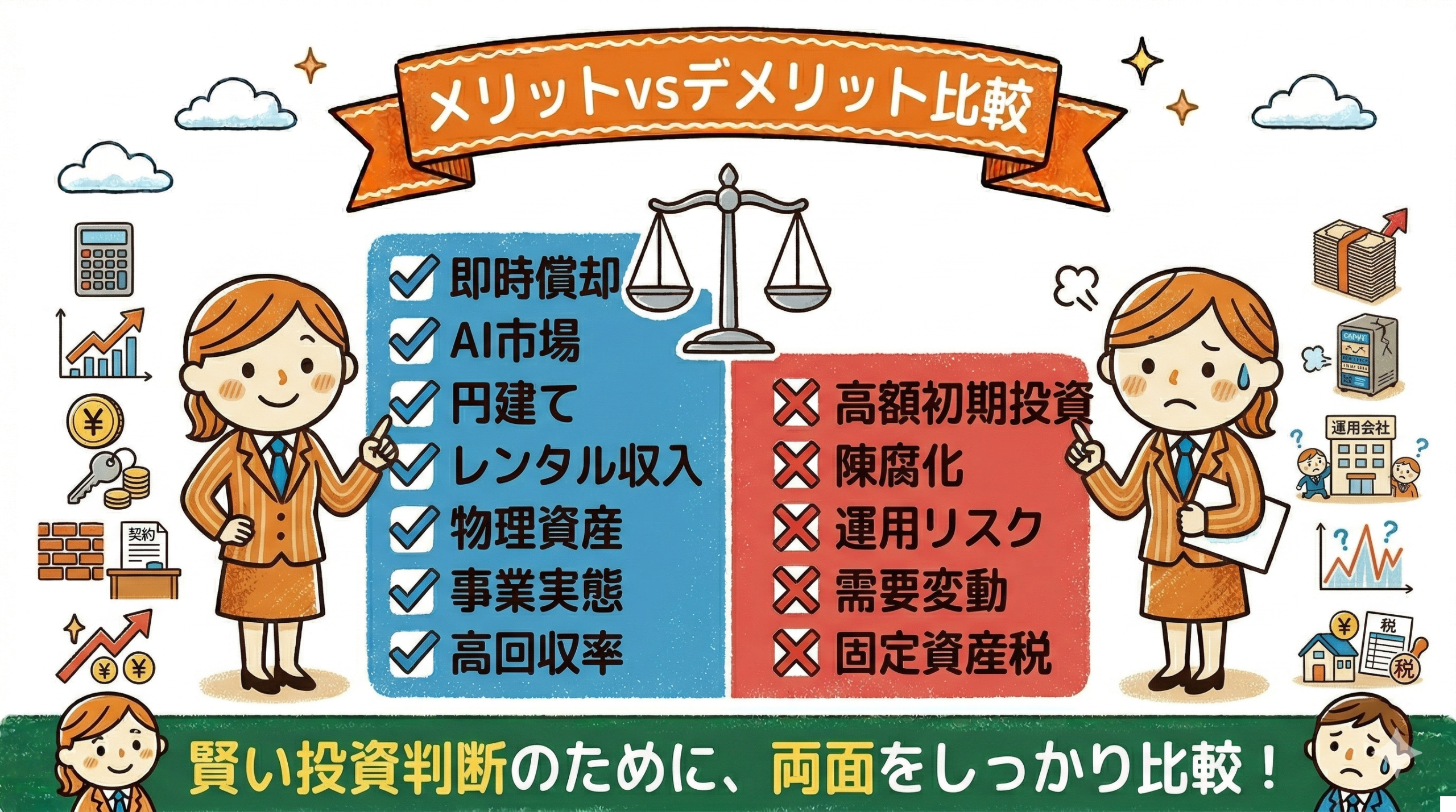 GPUサーバー投資の5つのデメリット:初期費用・陳腐化・運用リスク・需要変動・固定資産税