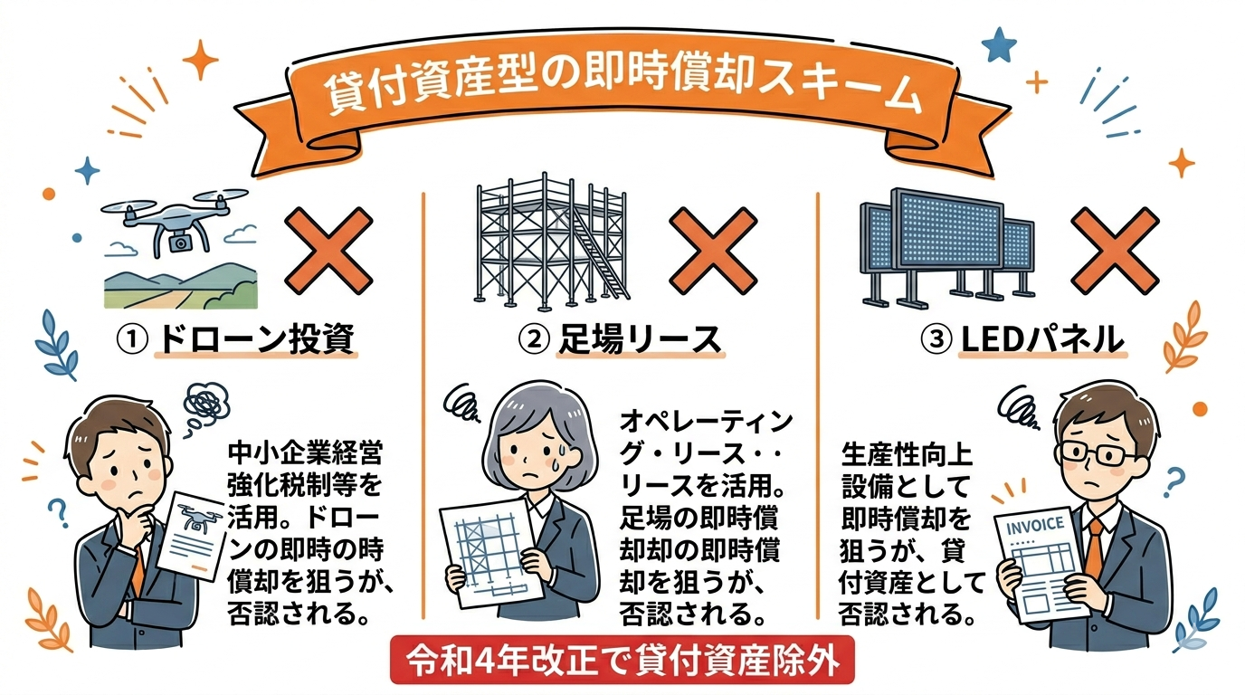 貸付資産型の即時償却スキーム