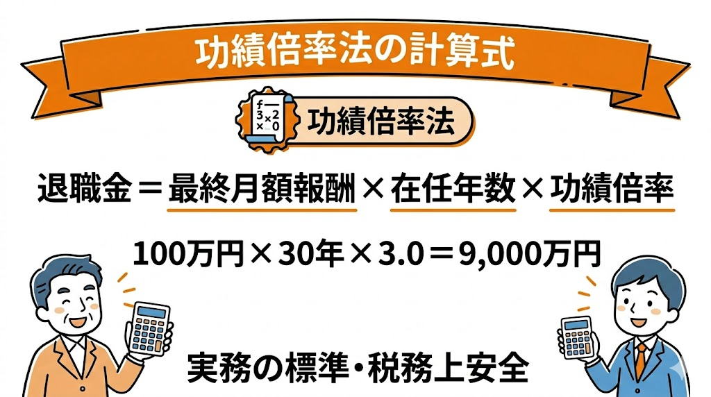 功績倍率法の計算式