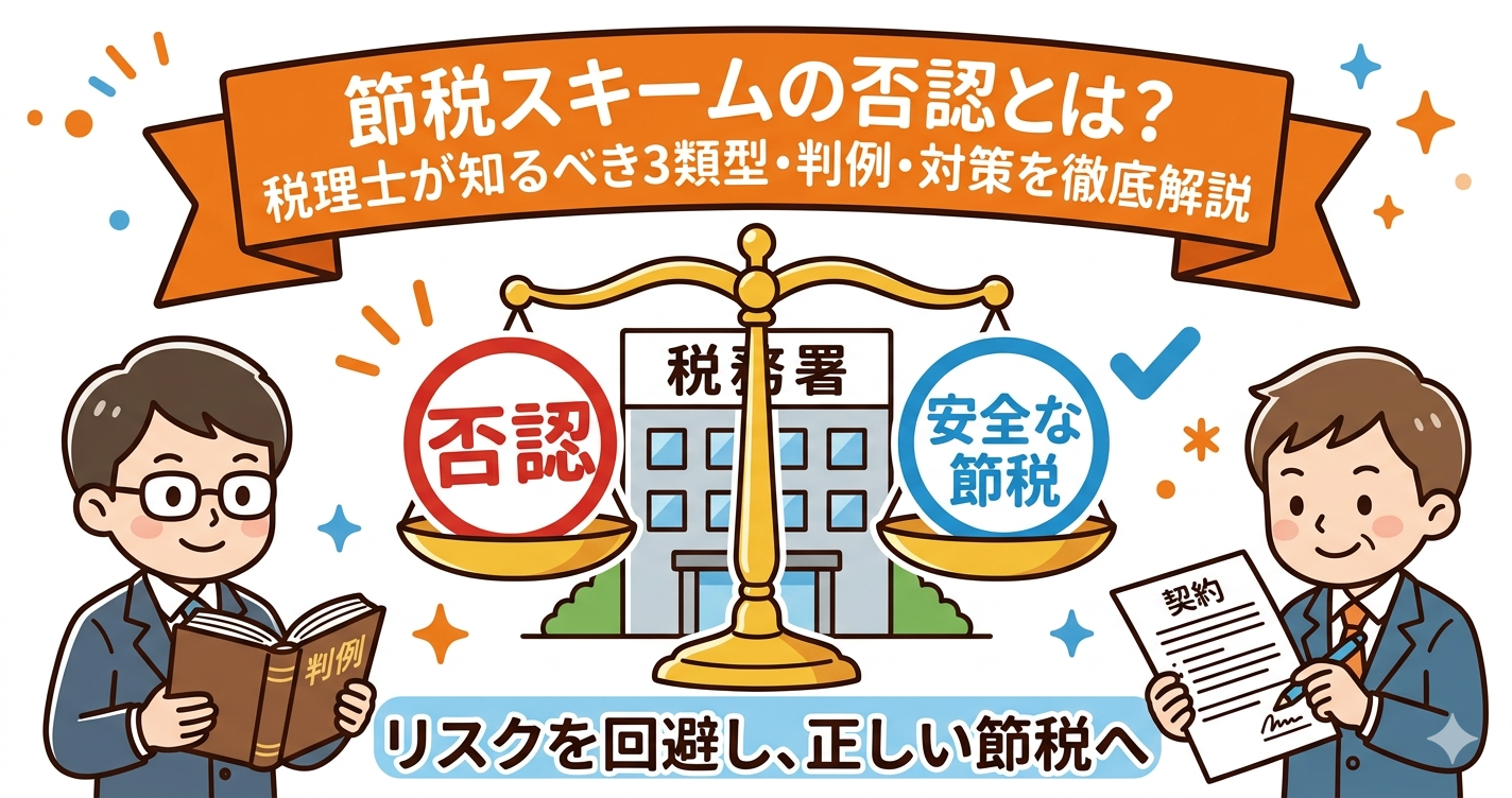 節税スキームの否認とは?税理士が知るべき3類型・判例・対策を徹底解説