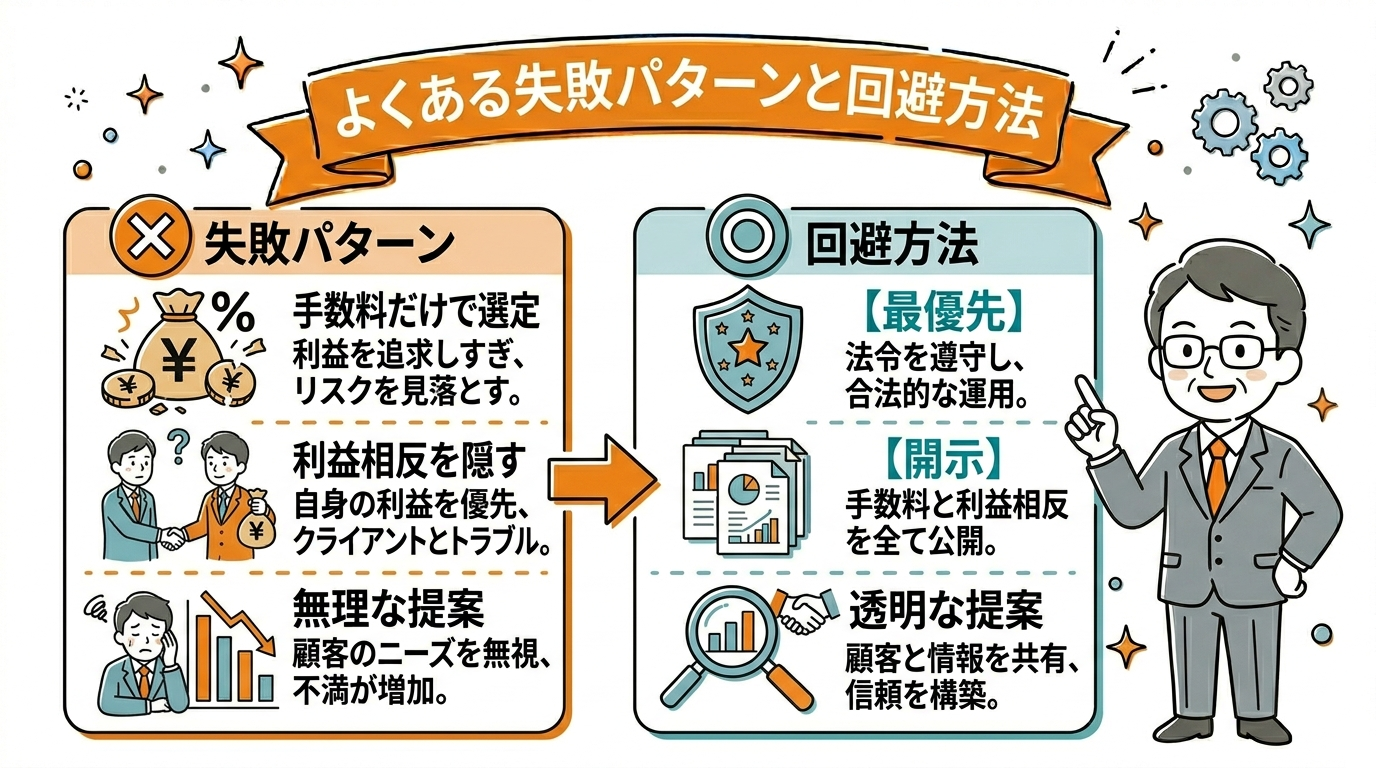 よくある失敗パターンと回避方法