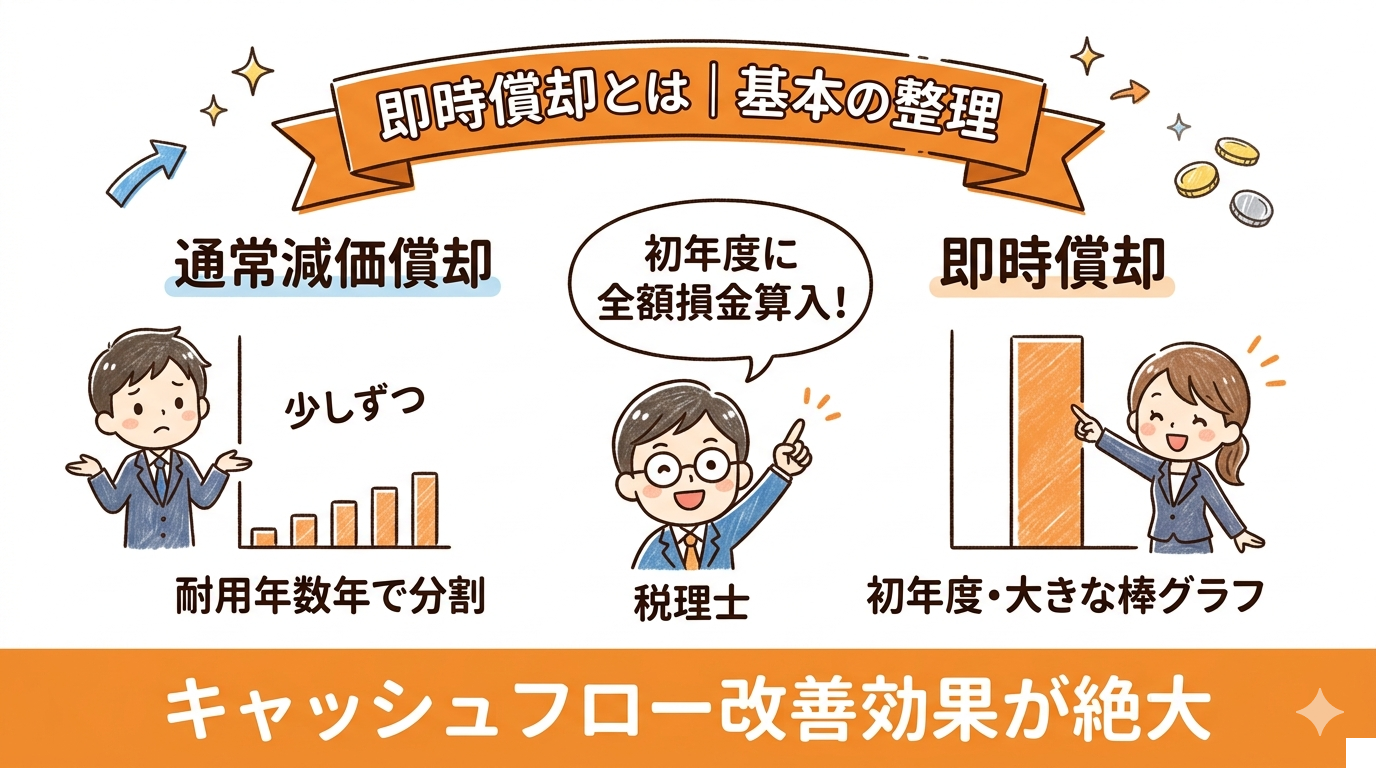 即時償却とは 基本の整理