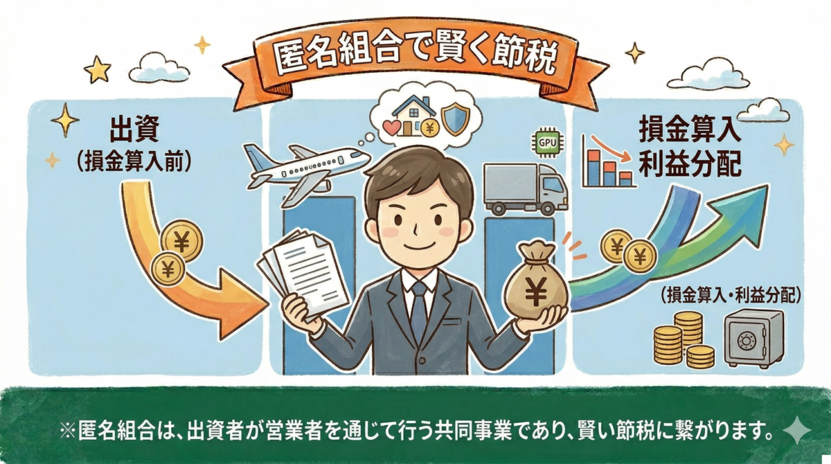 匿名組合で賢く節税