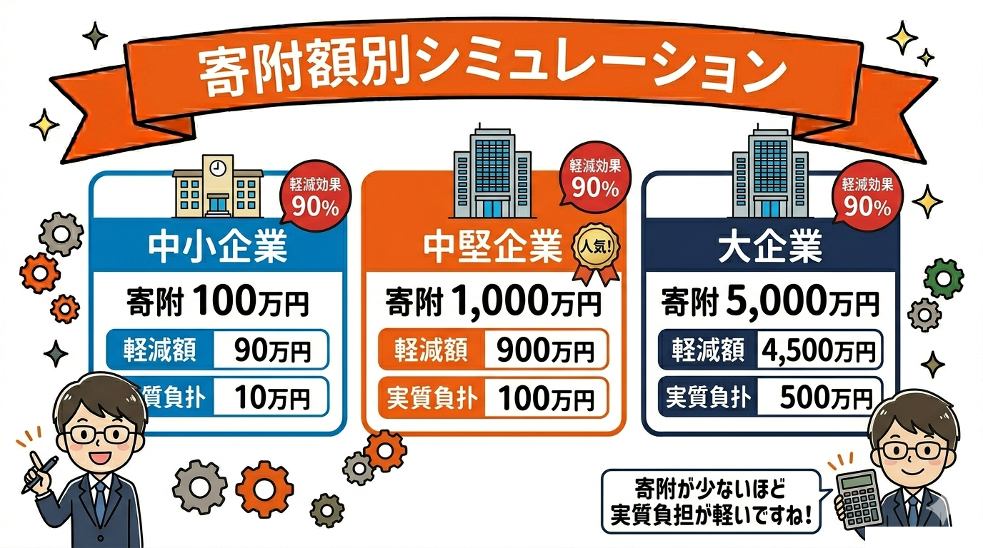 決算直前節税の金額シミュレーション｜利益3,000万円のケースの要点を整理した図
