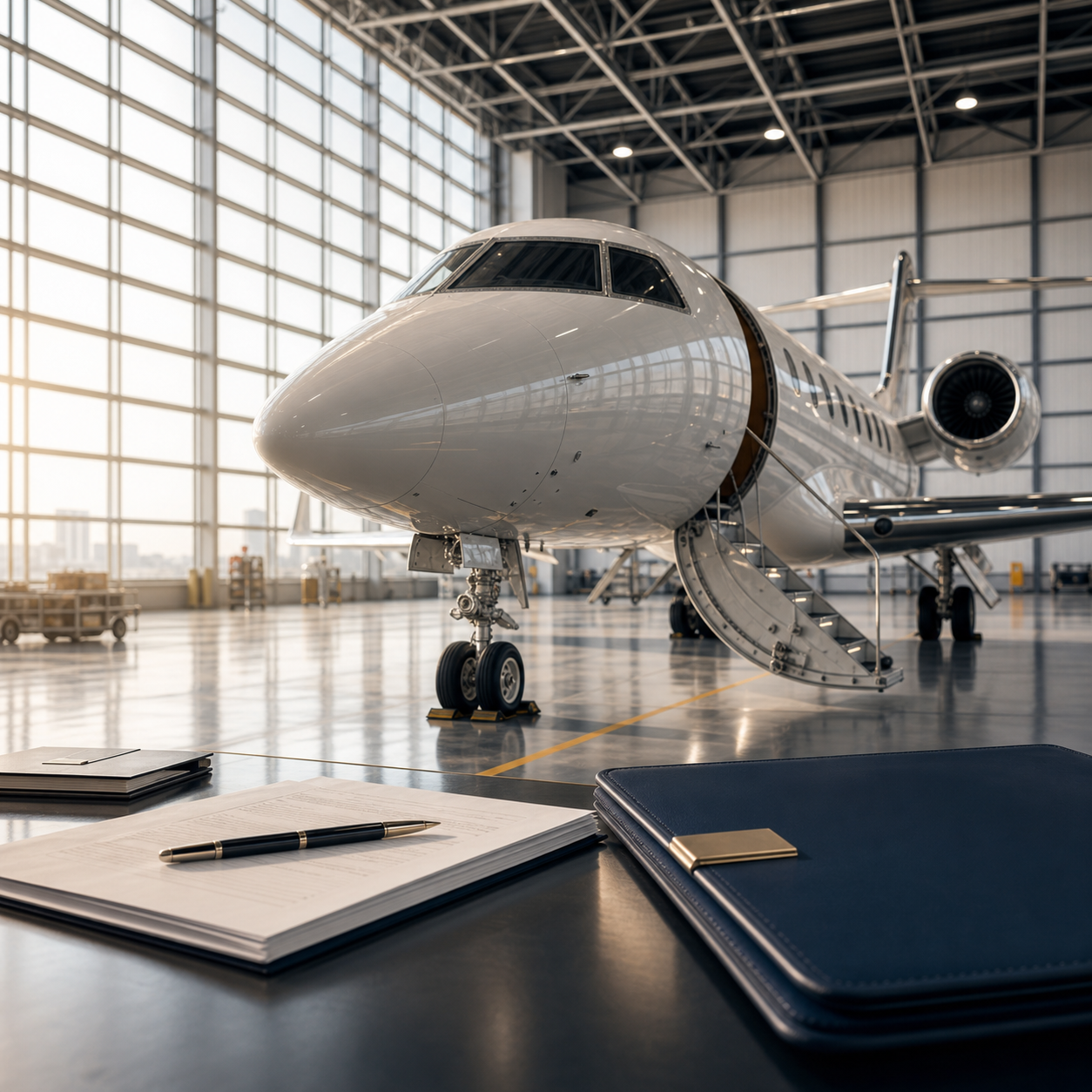 航空機を対象にしたオペレーティングリース節税の検討イメージ
