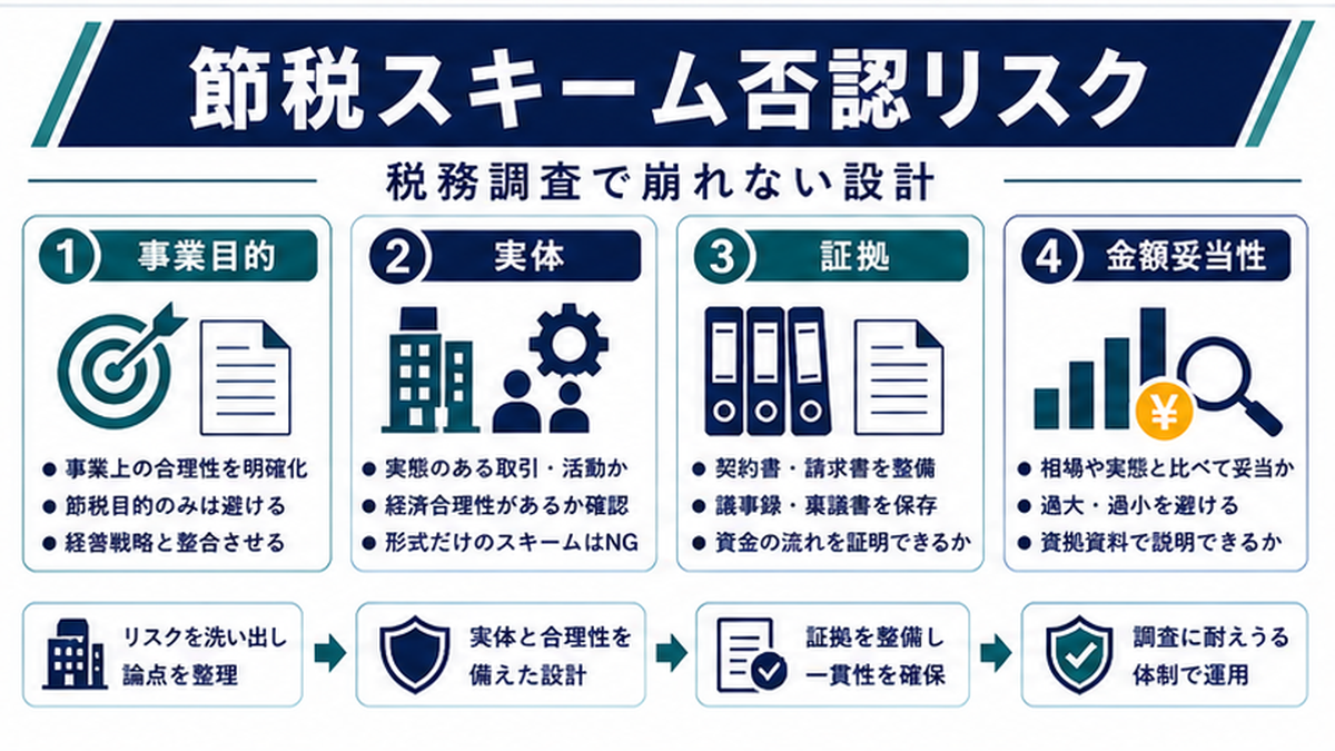 1. なぜ節税スキームは否認されるのか｜3つの根本原因の内容を整理したImage 2.0図解