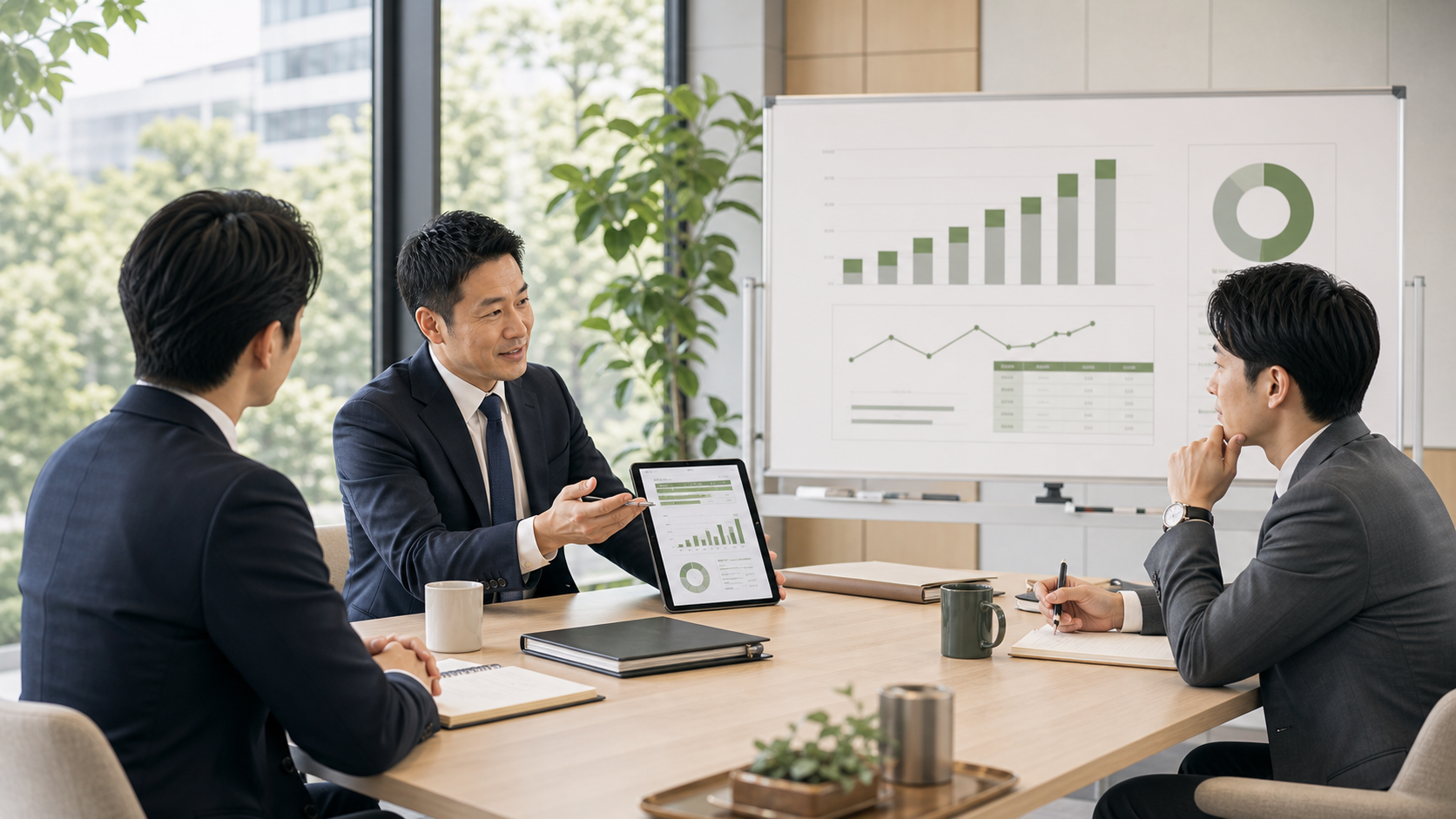 ヘリコプター投資の資金計画を専門家に相談する場面