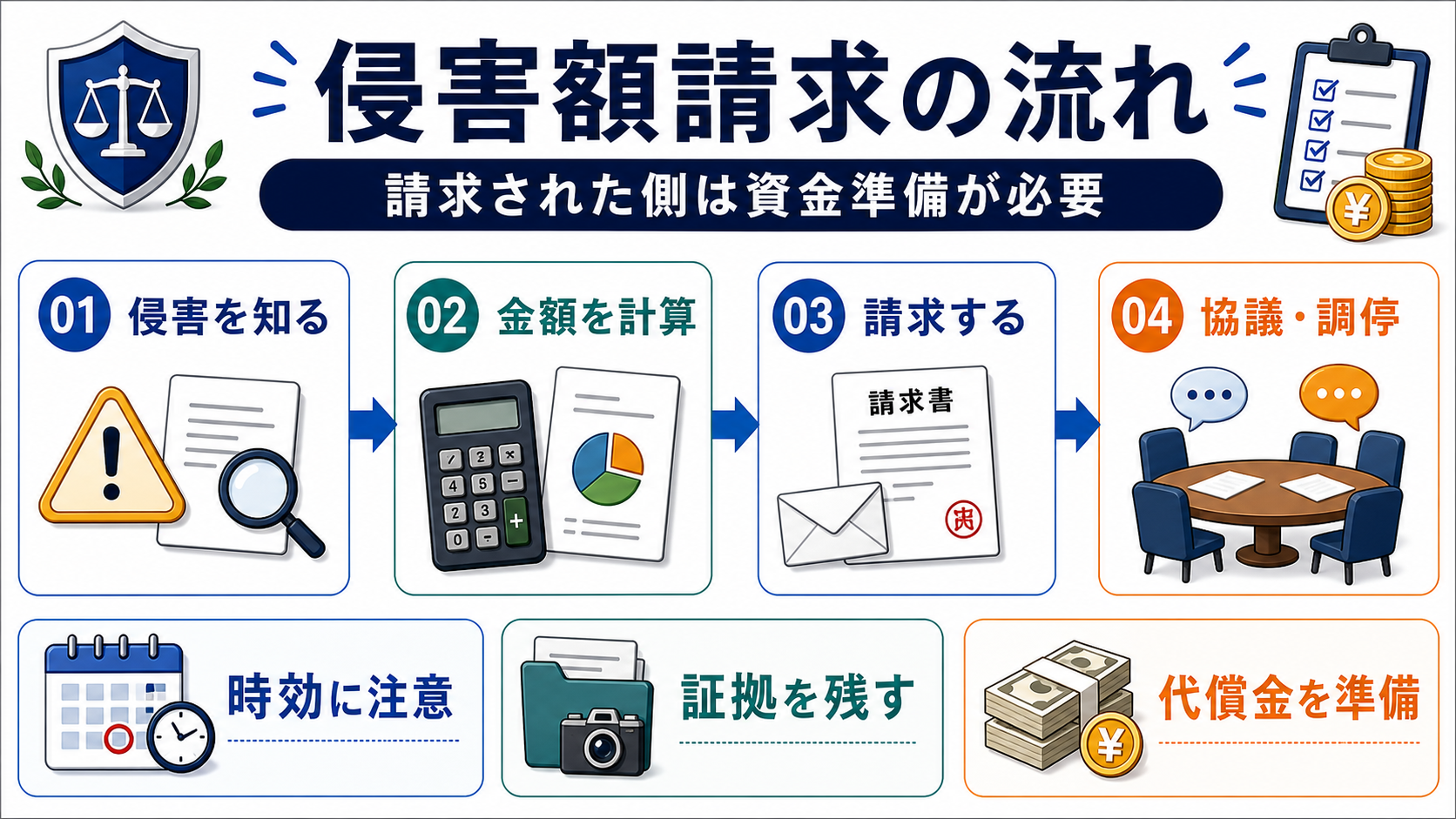 遺留分侵害額請求 とは：不動産ではなく金銭請求が中心の要点を整理した図