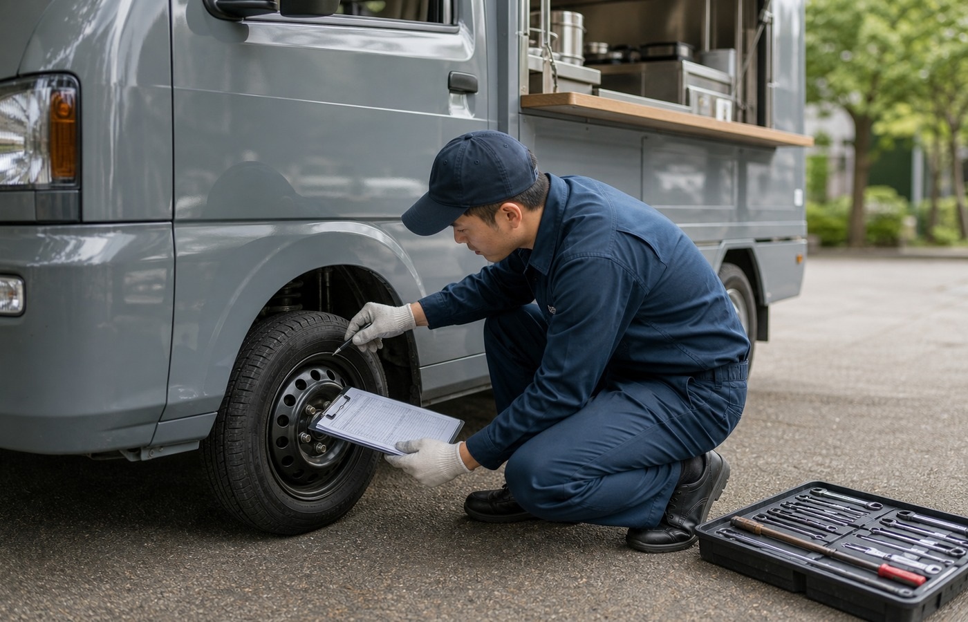 キッチンカー車両整備のイメージ