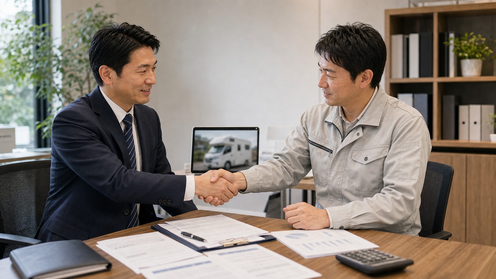 キャンピングカー 節税の税務確認イメージ