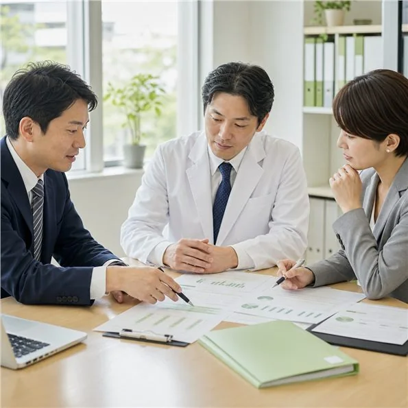 医療法人の役員報酬と承継を相談するイメージ