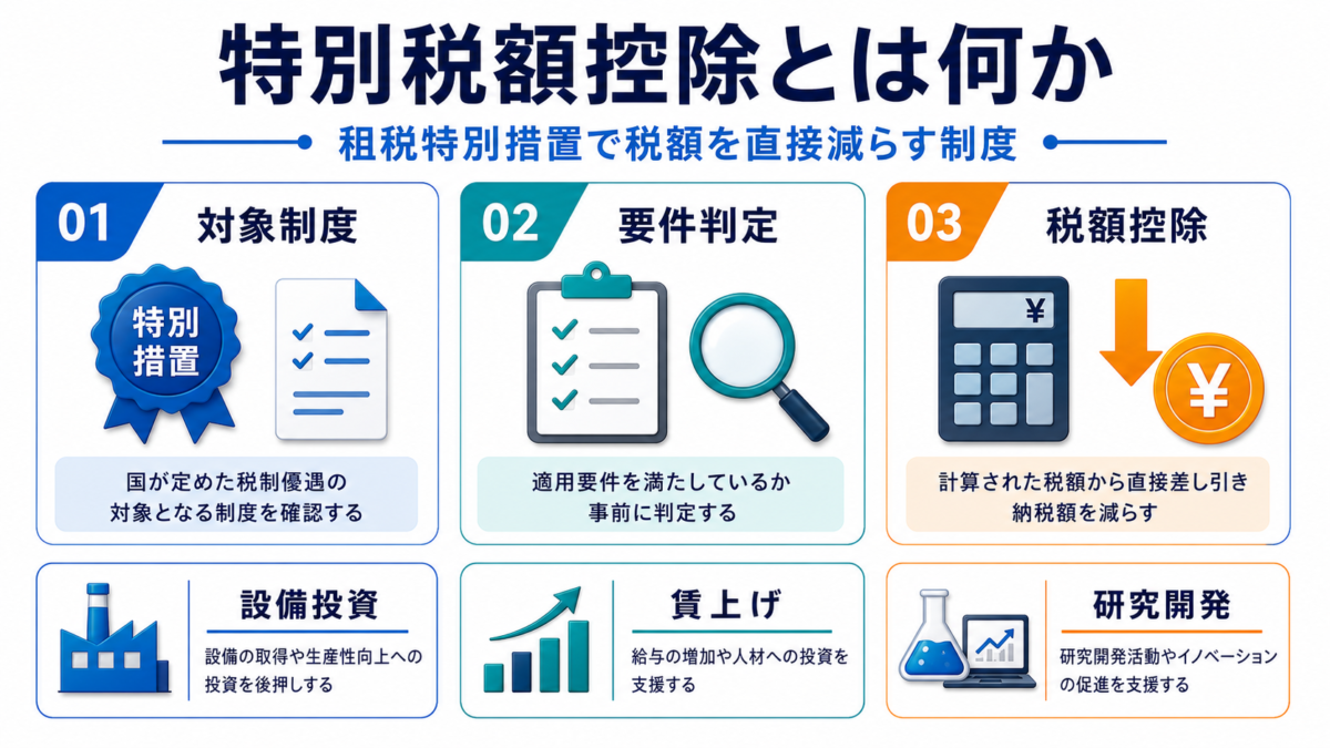 特別税額控除 特別税額控除とは何かの図解