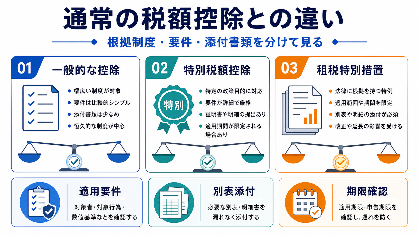 通常の税額控除との違いの要点を整理した図