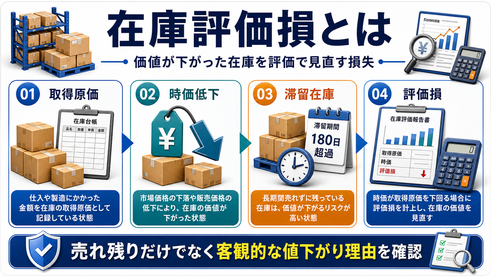 在庫評価損の「在庫評価損とは何か」を整理した図解