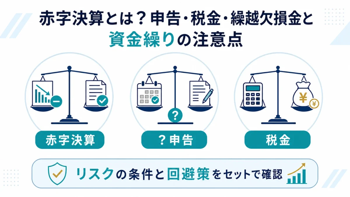 赤字決算とは？申告・税金・繰越欠損金と資金繰りの注意点