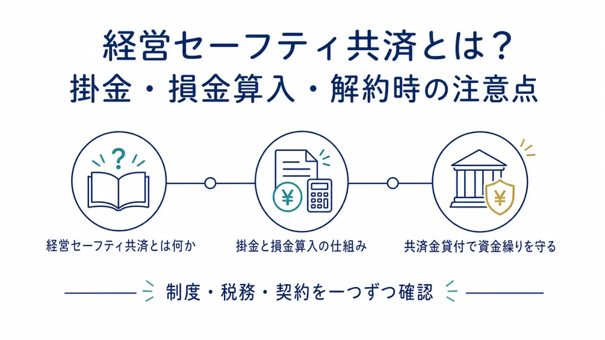 経営セーフティ共済とは？掛金・損金算入・解約時の注意点
