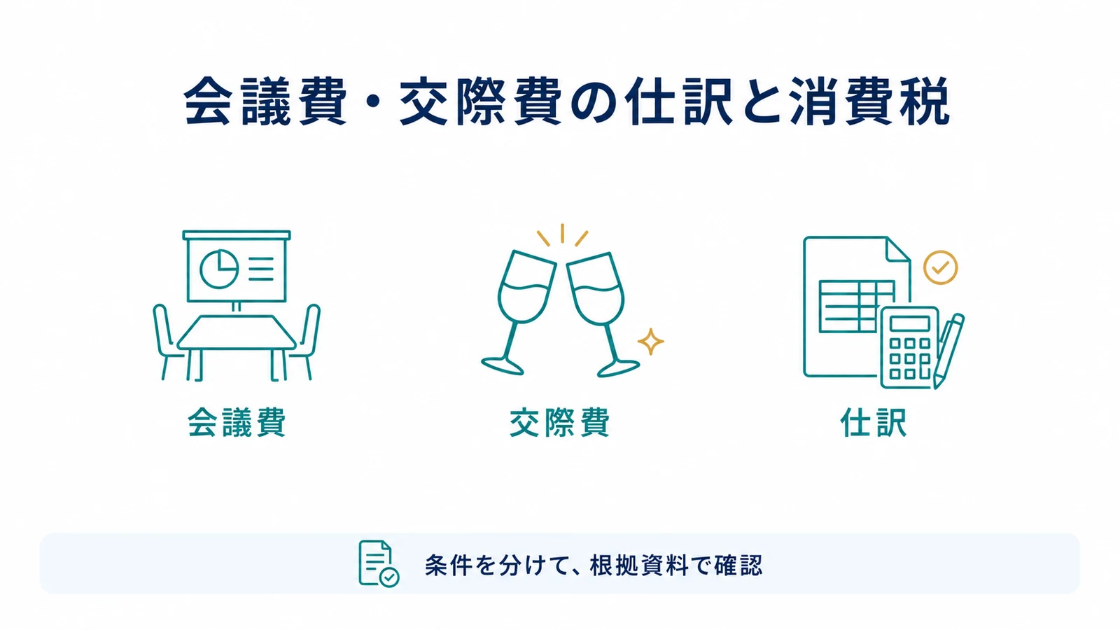 会議費・交際費の仕訳と消費税