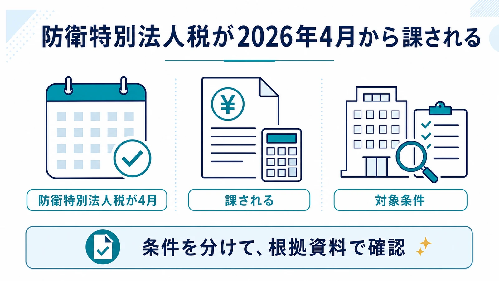 防衛特別法人税が2026年4月から課される