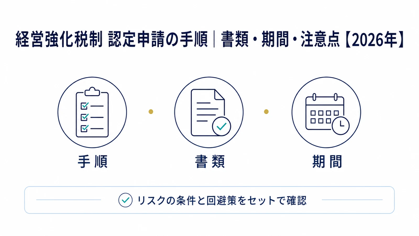 経営強化税制 認定申請の手順|書類・期間・注意点【2026年】