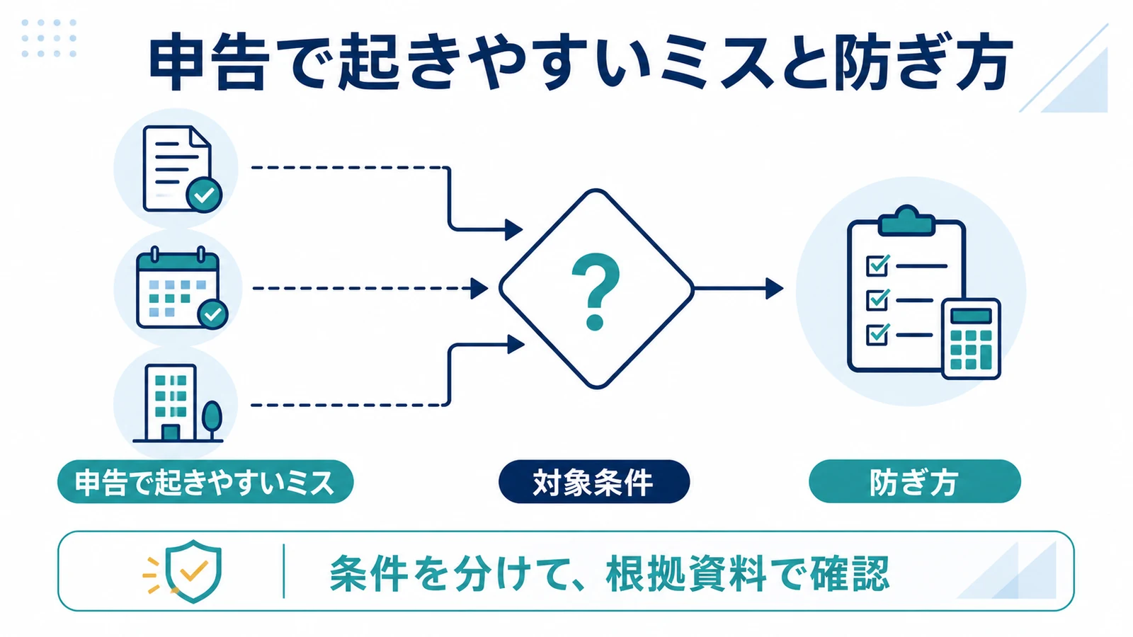 申告で起きやすいミスと防ぎ方