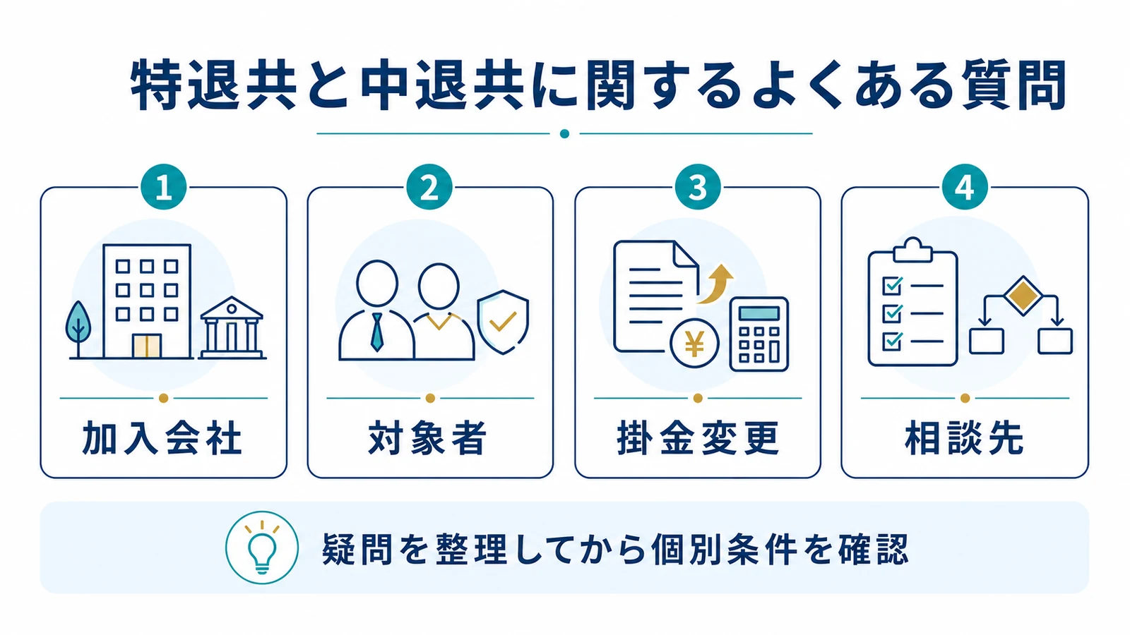 特退共と中退共に関するよくある質問