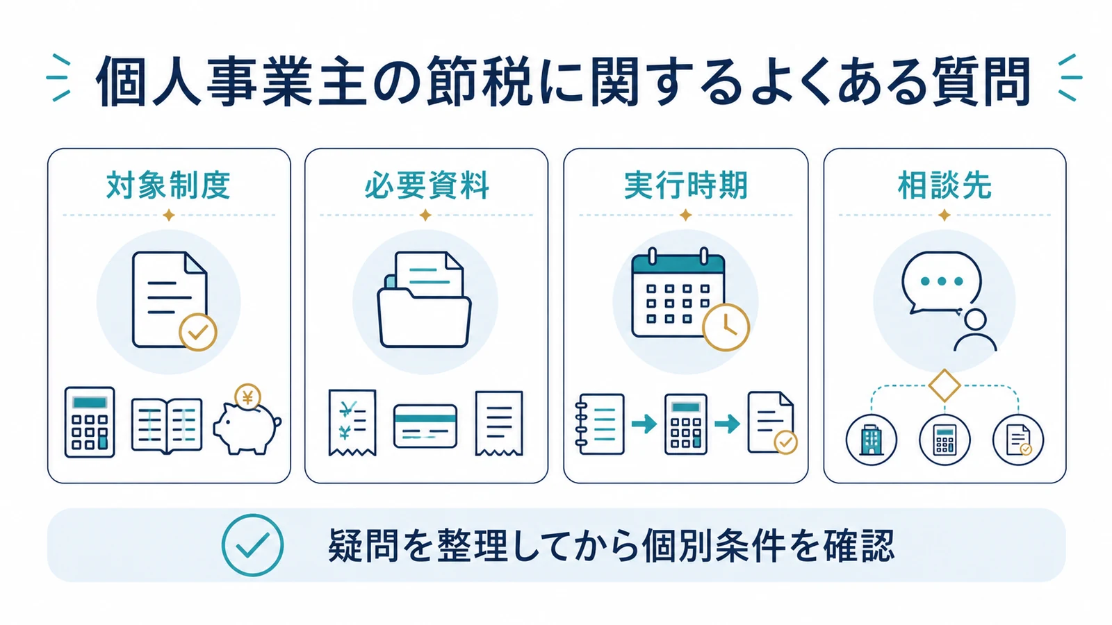 個人事業主の節税に関するよくある質問