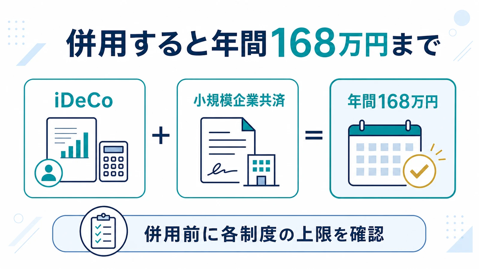 併用すると年間168万円まで