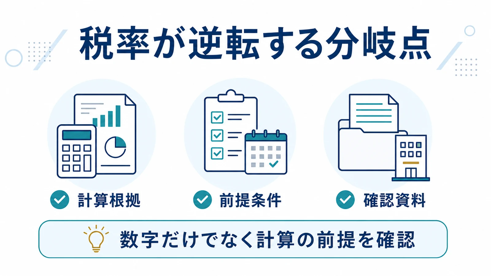 税率が逆転する分岐点