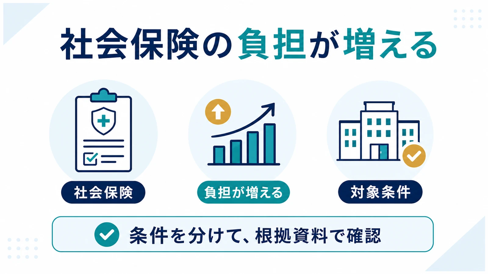 社会保険の負担が増える