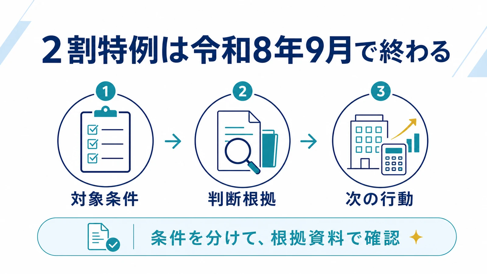 2割特例は令和8年9月で終わる
