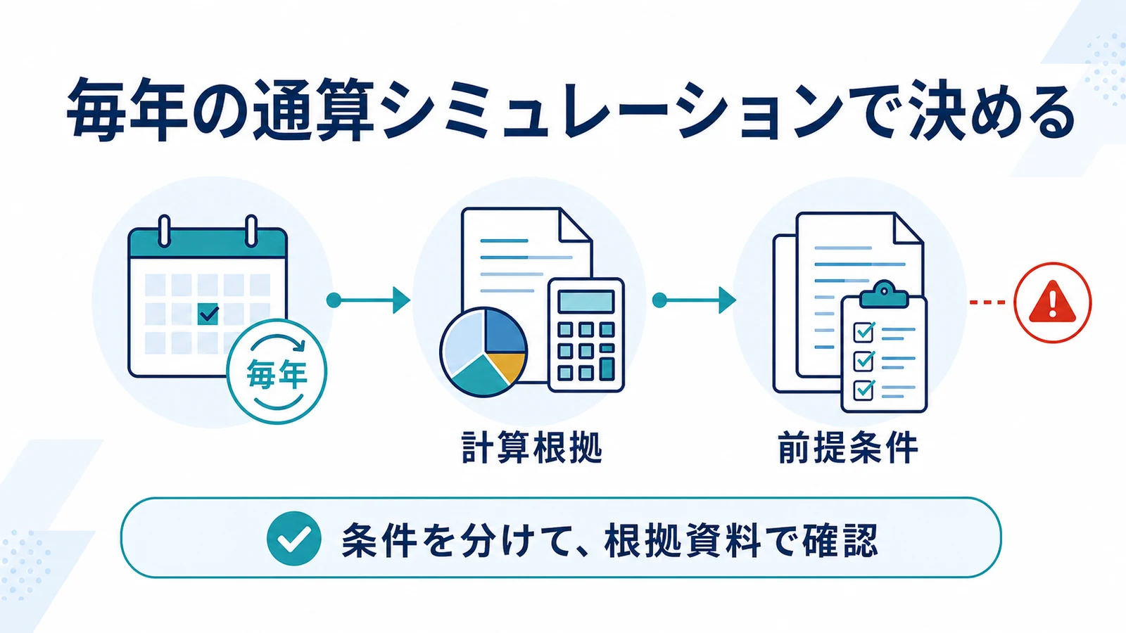 毎年の通算シミュレーションで決める