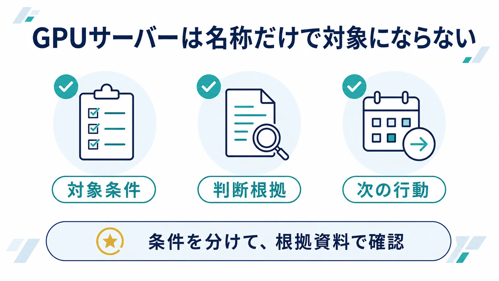 GPUサーバーは名称だけで対象にならない