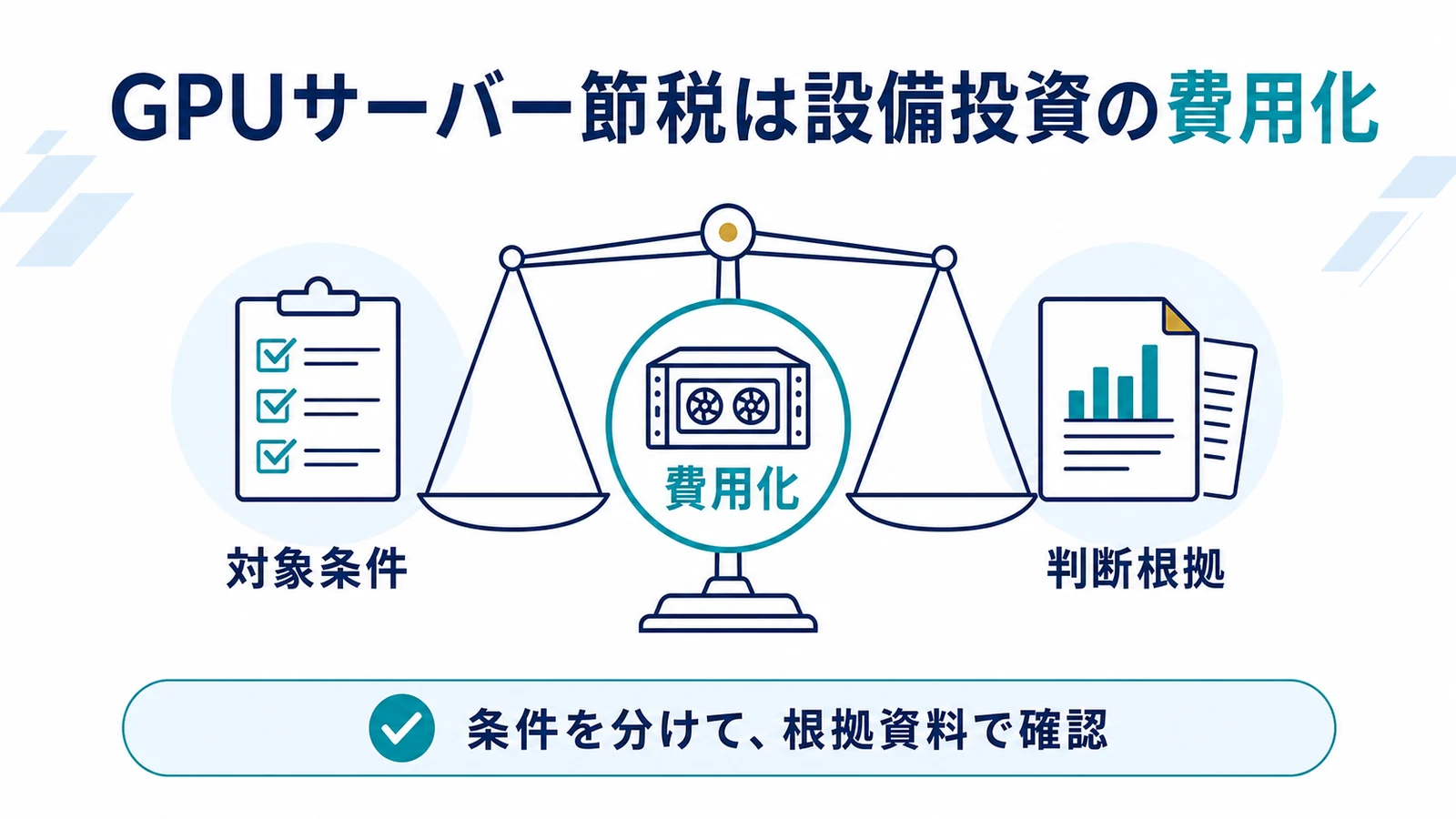 GPUサーバー節税は設備投資の費用化