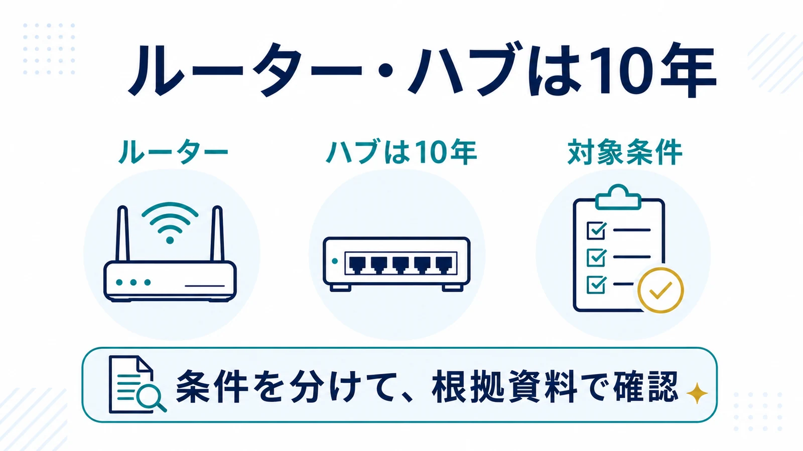 ルーター・ハブは10年