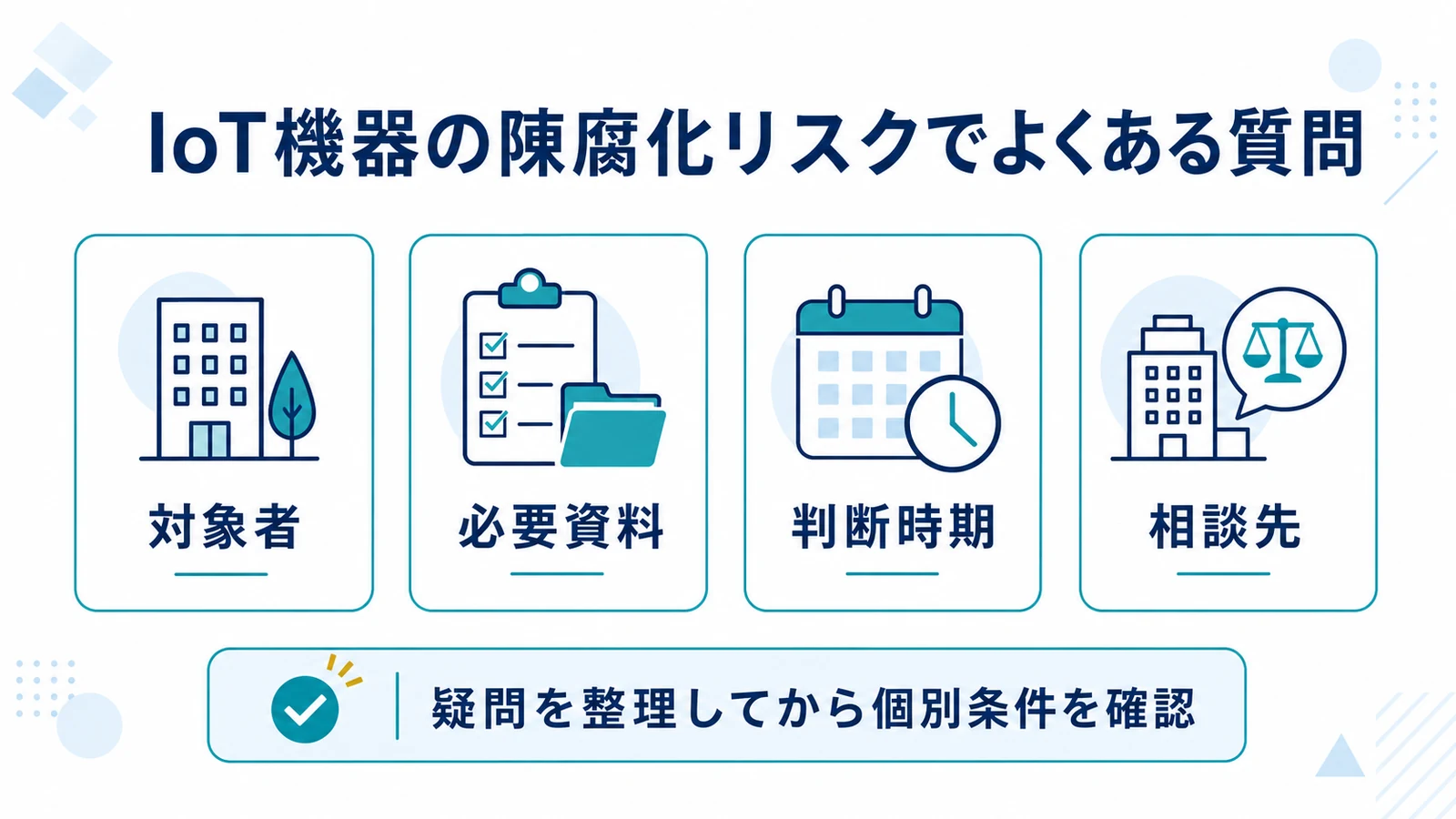 IoT機器の陳腐化リスクでよくある質問