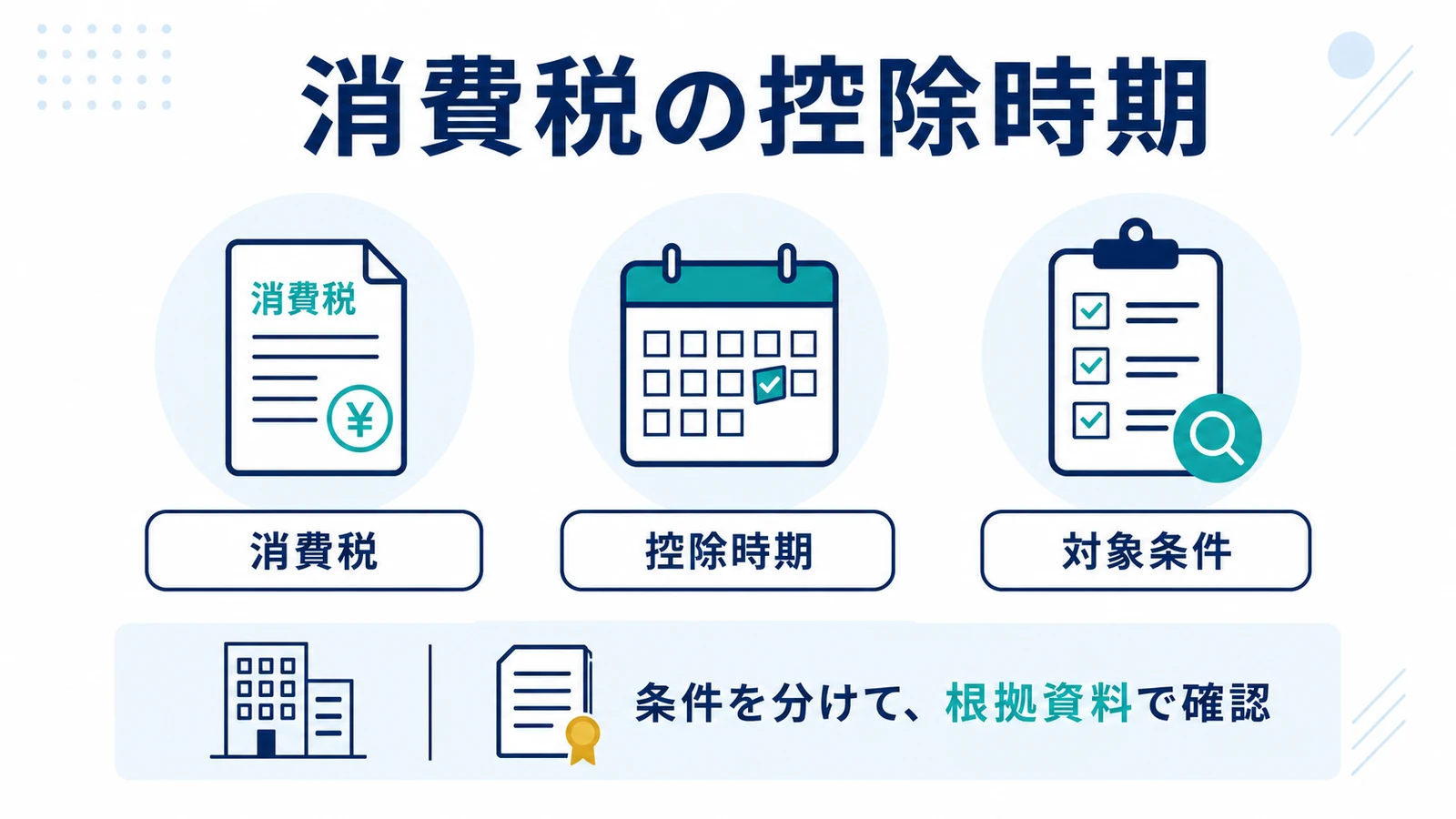 消費税の控除時期