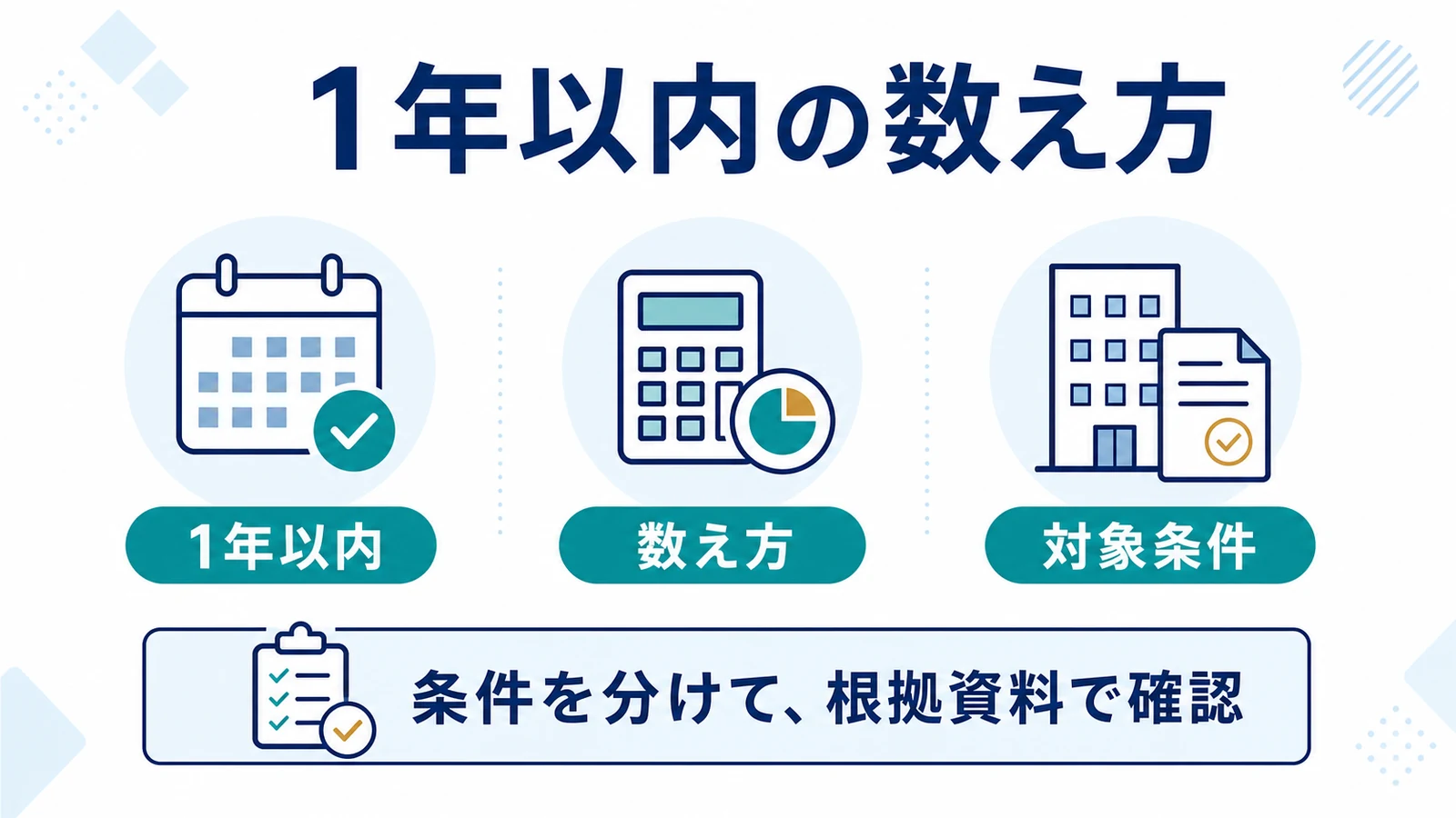 1年以内の数え方