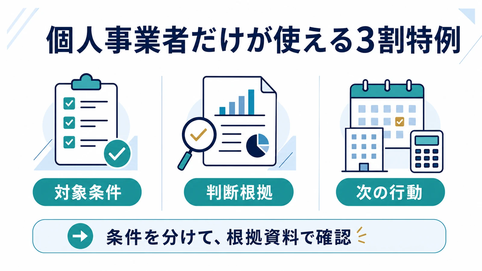 個人事業者だけが使える3割特例