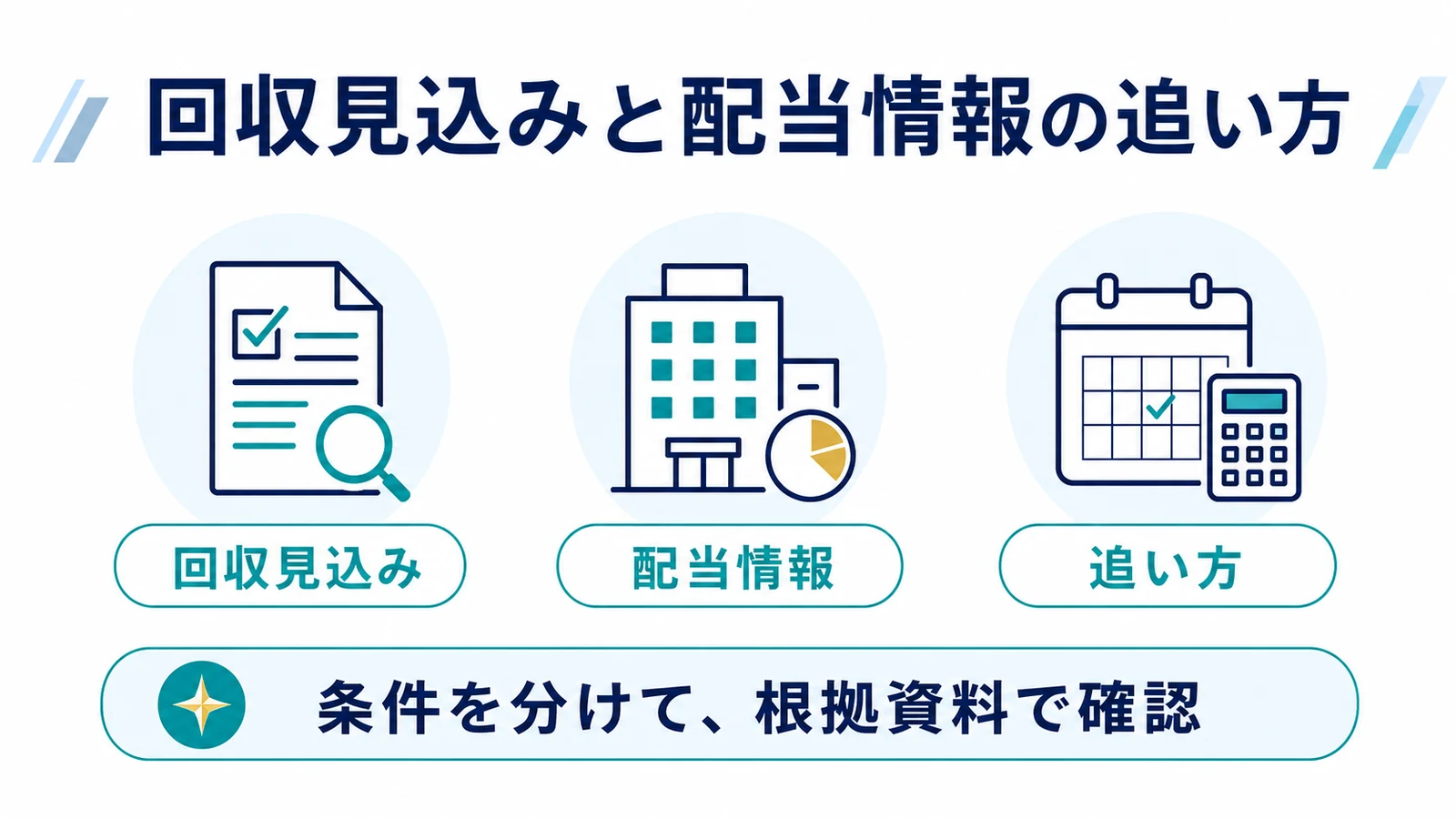 回収見込みと配当情報の追い方