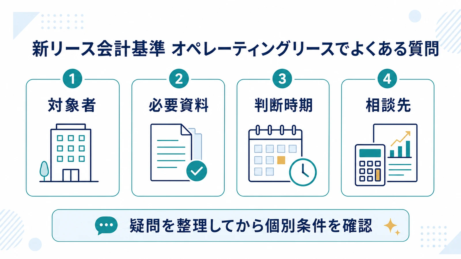 新リース会計基準 オペレーティングリースでよくある質問