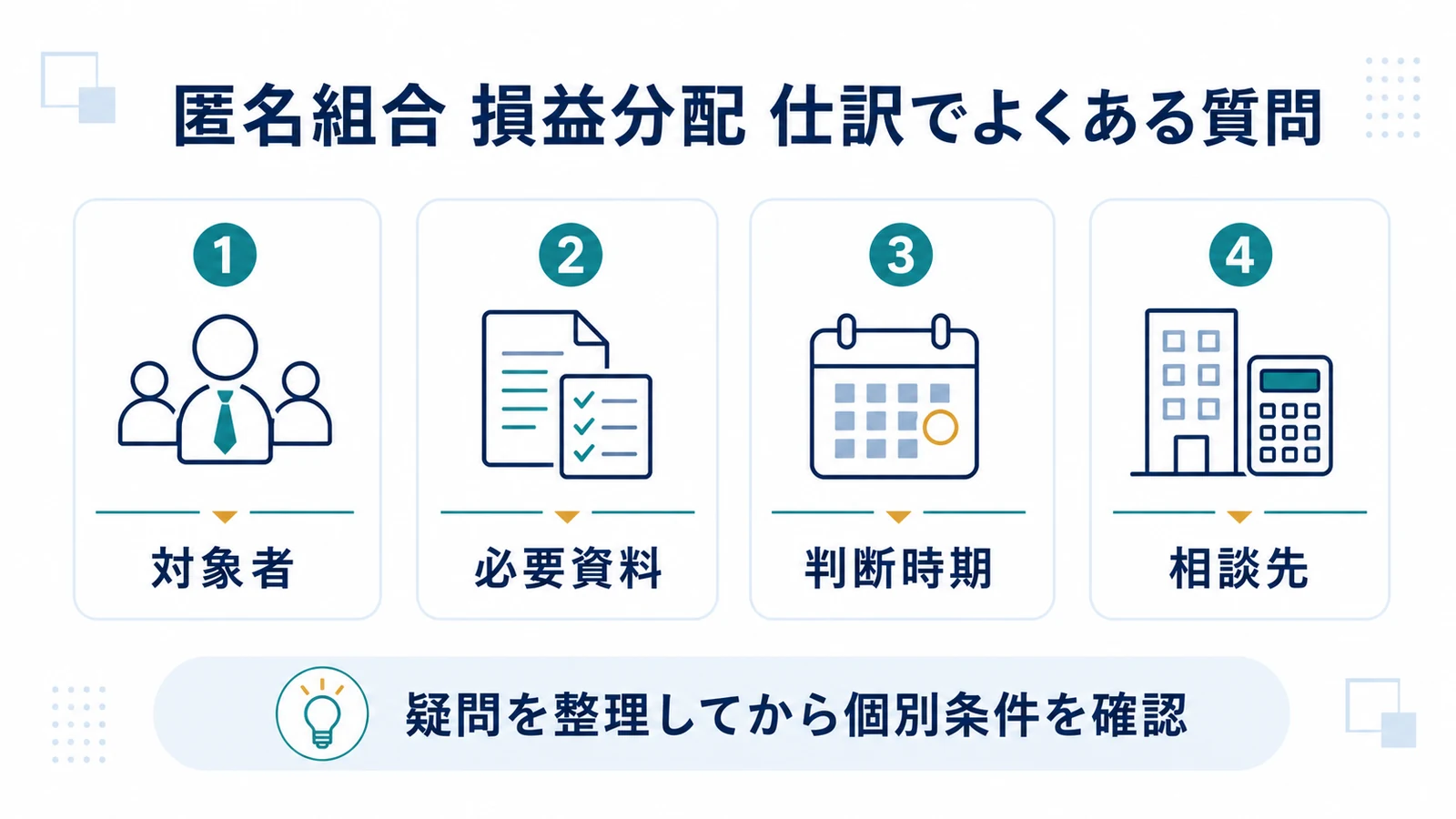 匿名組合 損益分配 仕訳でよくある質問
