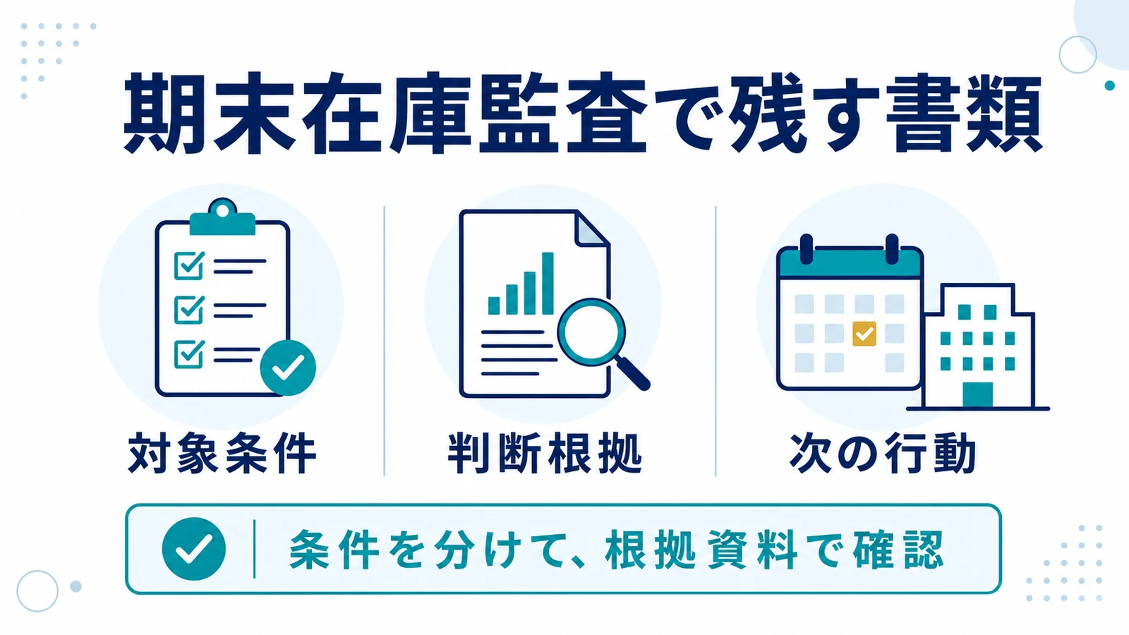 期末在庫監査で残す書類