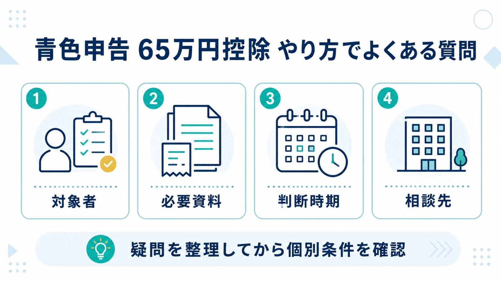 青色申告 65万円控除 やり方でよくある質問