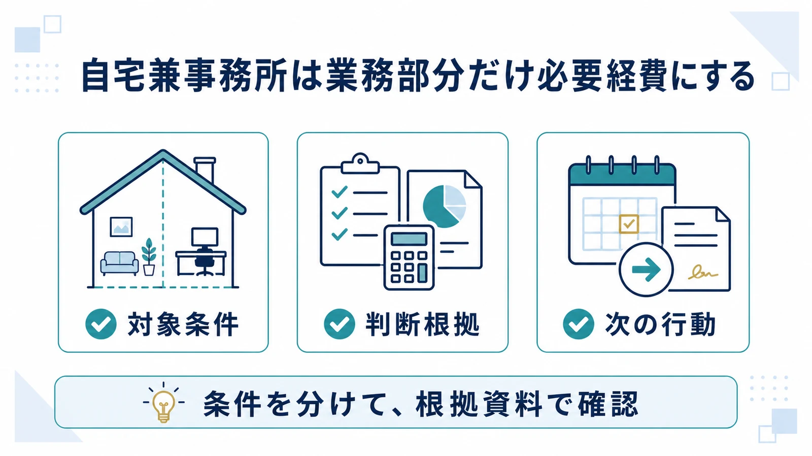 自宅兼事務所は業務部分だけ必要経費にする