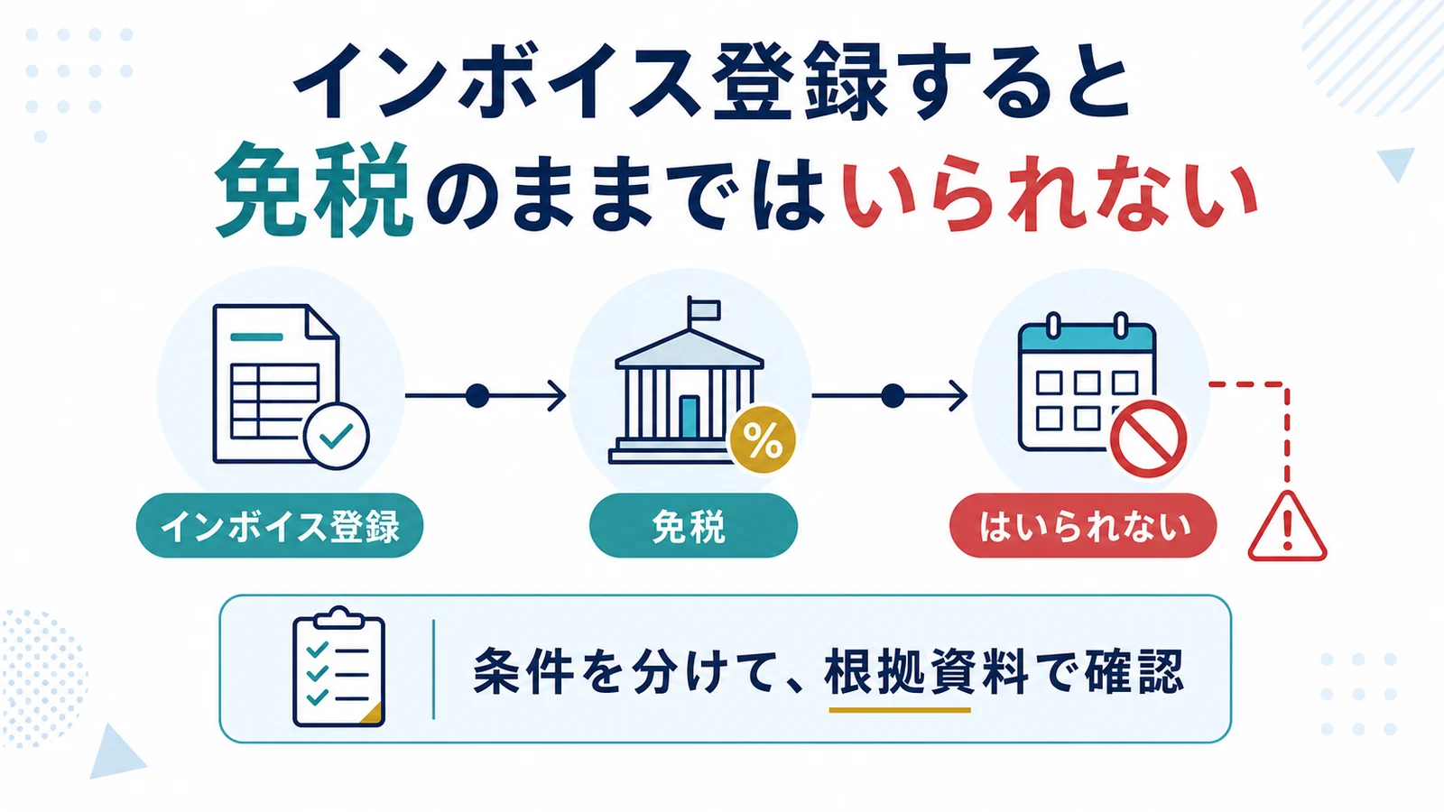 インボイス登録すると免税のままではいられない