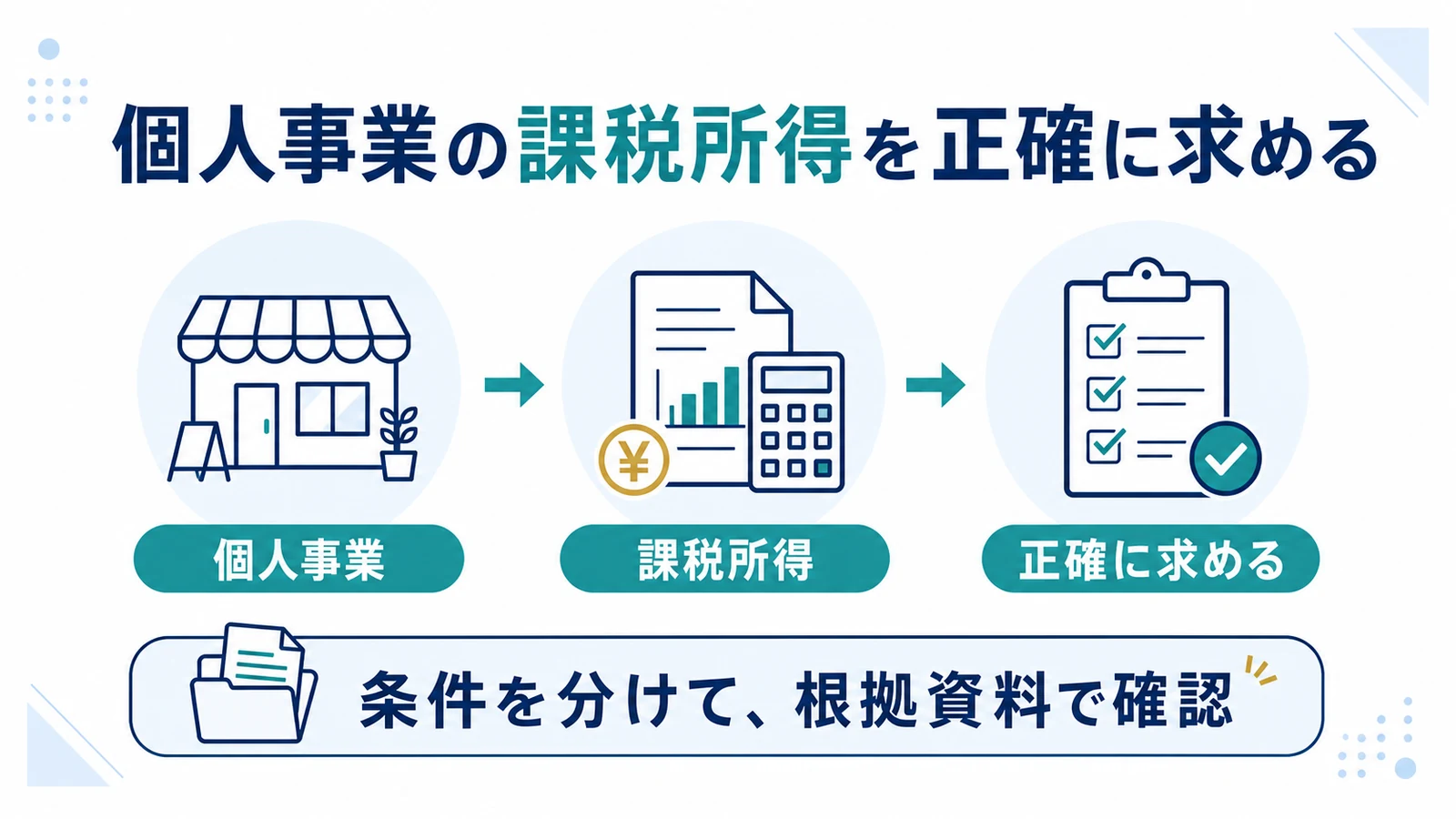 個人事業の課税所得を正確に求める
